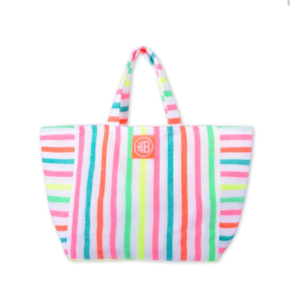 Las Bayadas - El Mauricio - Neon Rainbow Striped Beach Bag (BRAND NEW)